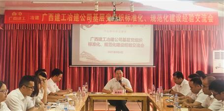 公司黨委召開基層黨組織標準化、規(guī)范化建設經(jīng)驗交流會